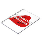 Kupiden Rymnen mit Dummkopf Notizblock (Linke Seite)