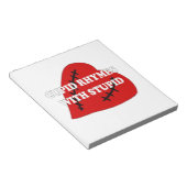 Kupiden Rymnen mit Dummkopf Notizblock (angewinkelt)