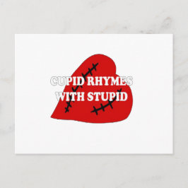 Kupiden Rymnen mit Dummkopf Postkarte