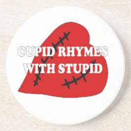 Kupiden Rymnen mit Dummkopf Sandstein Untersetzer