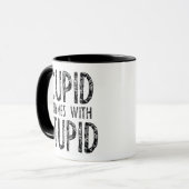 Kupiden Rymnen mit Dummkopf Tasse (Vorderseite Links)