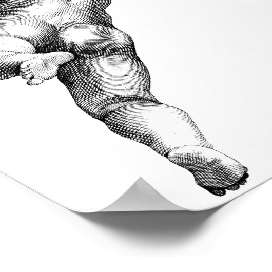 Kupider Gott der Liebe Poster (Ecke)