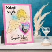 Kupille Foto Save the Date Postkarte Holz b Fotoplatte (Seite)