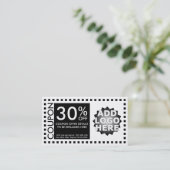 Kuponschablone Rabattkarte (Stehend Vorderseite)