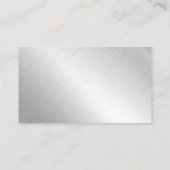 Kuppel | Aluminium-Metall-Hintergrund Visitenkarte (Rückseite)