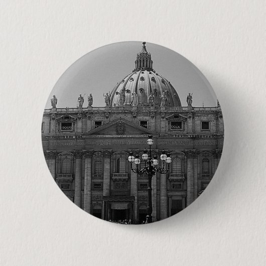 Kuppel der Basilika St Peters Rom Button (Vorderseite)