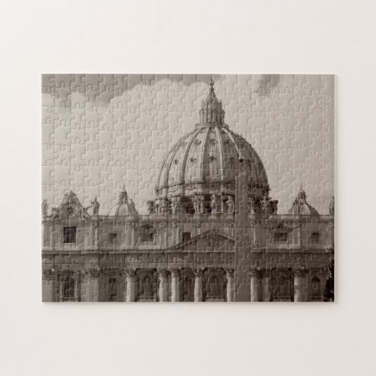 Kuppel der Basilika St Peters Rom Puzzle (Horizontal)