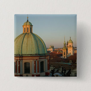 Kuppel der Kirche von Saint Francis, Prag, Tschech Button