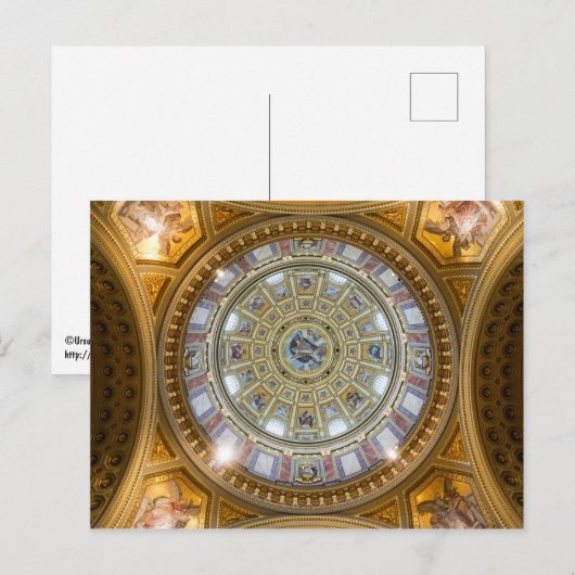 Kuppel der St. Stephans-Basilika Postkarte (Vorne/Hinten)