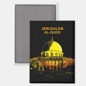 Kuppel des Felsen: Ein Symbol des Friedensmagneten Magnet (Vorderseite/Rückseite)