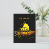 Kuppel des Felsen: Jerusalems Herzschlag Postkarte (Stehend Vorderseite)