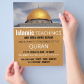 Kuppel des Felsens, islamische Lehrwerbung Flyer (Hand)