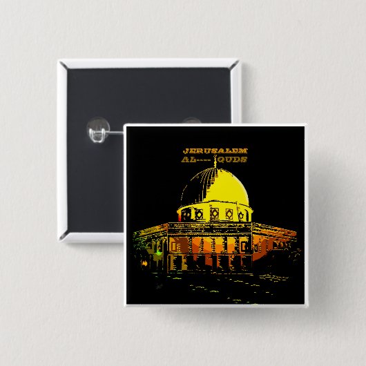 Kuppel des Felsens, Jerusalem Button (Vorne & Hinten)