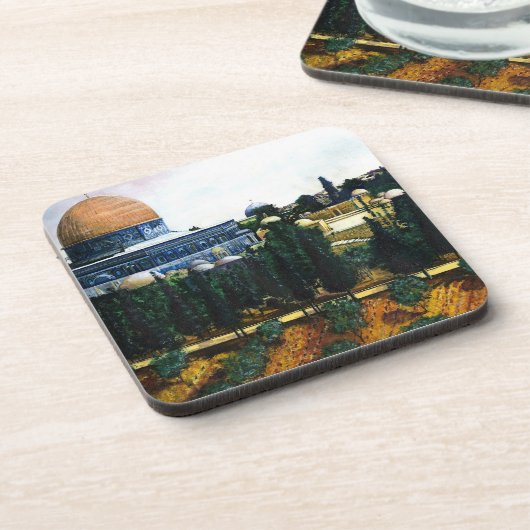 Kuppel des Felsens, Jerusalem Getränkeuntersetzer (Linke Seite)