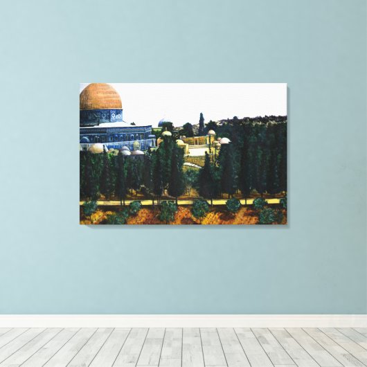 Kuppel des Felsens, Jerusalem Leinwanddruck (Insitu (Holzboden))