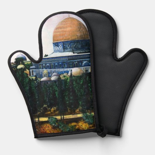 Kuppel des Felsens, Jerusalem Ofenhandschuh (Vorderseite/Rückseite)