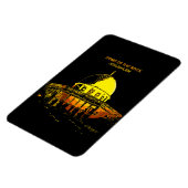 Kuppel des Felsens: Jerusalems Heartbeat Flexibel Magnet (Linke Seite)