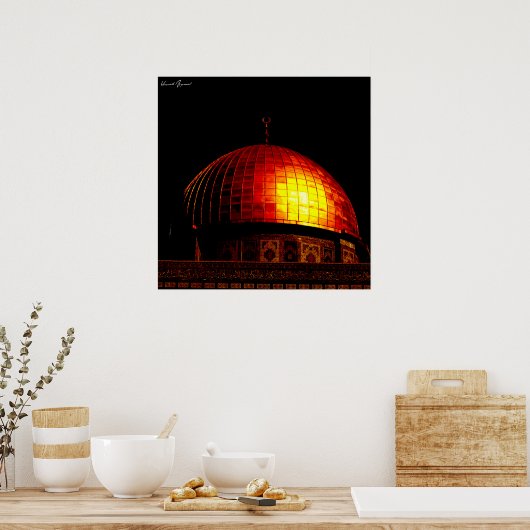 Kuppel des Felsens Poster (Küche)