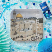 Kuppel des Felsens | Western Wall Plaza, Jerusalem Pappteller (Party)