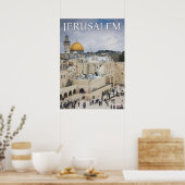 Kuppel des Felsens | Western Wall Plaza, Jerusalem Poster (Küche)