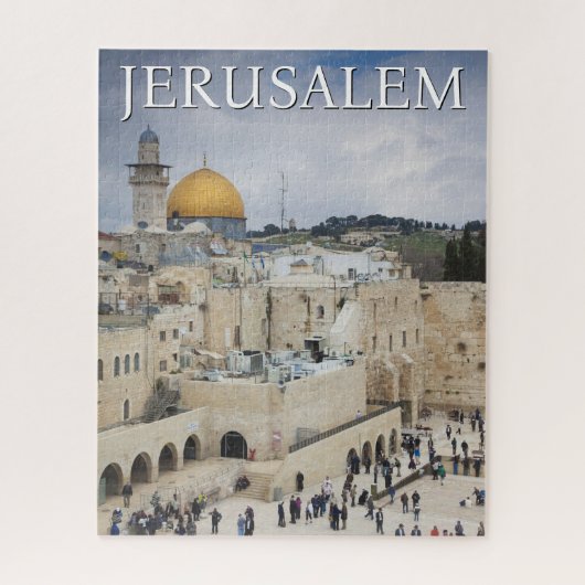 Kuppel des Felsens | Western Wall Plaza, Jerusalem Puzzle (Vertikal)