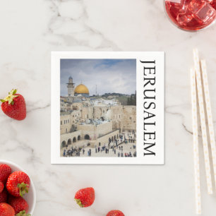 Kuppel des Felsens Western Wall Plaza, Jerusalem Serviette