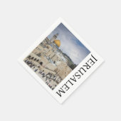 Kuppel des Felsens | Western Wall Plaza, Jerusalem Serviette (Ecke)
