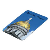 Kuppel des Vermont State House Magnet (Linke Seite)