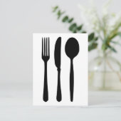 Kuppel - Gabel - Messer - Löffel Postkarte (Stehend Vorderseite)