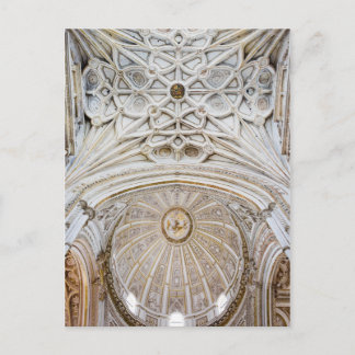 Kuppel und Gewölbedecke der Kathedrale von Cordoba Postkarte