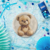 Kuppelbär lächelt Papierplatte Pappteller (Party)