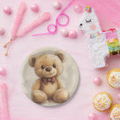 Kuppelbär lächelt Papierplatte Pappteller (Party)