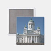 Kuppelkirche in Helsinki Magnet (Vorderseite/Rückseite)
