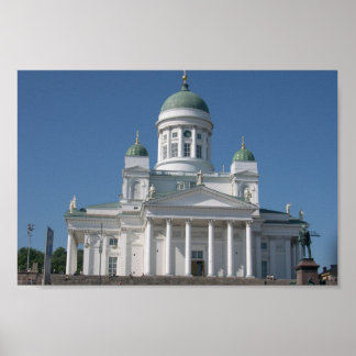 Kuppelkirche in Helsinki Poster