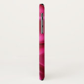 KUPPELLEICHT HERZSILK PINK FUCHSIA CLOTH MONOGRAMM Case-Mate iPhone HÜLLE (Hinten/Links)