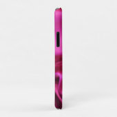 KUPPELLEICHT HERZSILK PINK FUCHSIA CLOTH MONOGRAMM Case-Mate iPhone HÜLLE (Hinten/Rechts)