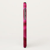 KUPPELLEICHT HERZSILK PINK FUCHSIA CLOTH MONOGRAMM Case-Mate iPhone HÜLLE (Hinten/Links)