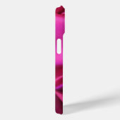 KUPPELLEICHT HERZSILK PINK FUCHSIA CLOTH MONOGRAMM Case-Mate iPhone HÜLLE (Rückseite / Rechts)