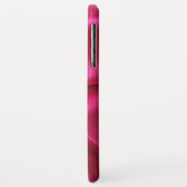 KUPPELLEICHT HERZSILK PINK FUCHSIA CLOTH MONOGRAMM Case-Mate iPhone HÜLLE (Hinten/Links)