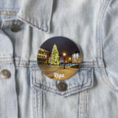Kuppelplatz mit Weihnachtsbaum in Riga Button (Beispiel)