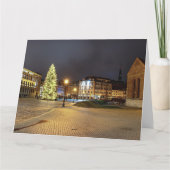 Kuppelplatz mit Weihnachtsbaum in Riga Karte (Rückseite)