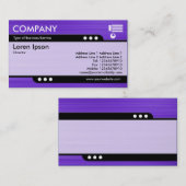 Kuppelzug - Geschmorte violette Farbe Visitenkarte (Vorne/Hinten)