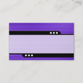 Kuppelzug - Geschmorte violette Farbe Visitenkarte (Rückseite)