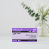 Kuppelzug - gewebtes, geputztes Papier Textur Visitenkarte (Stehend Vorderseite)