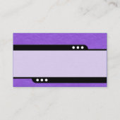 Kuppelzug - gewebtes, geputztes Papier Textur Visitenkarte (Rückseite)