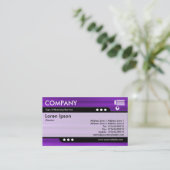 Kuppelzug - Lila gebürstete Textur Visitenkarte (Stehend Vorderseite)