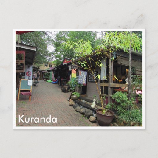 Kuranda Marktstände Postkarte (Vorderseite)