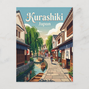 Kurashiki Bikan Historisches Viertel Gasse Japan Postkarte