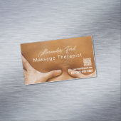 Kuratiertes Foto für Massagetherapeuten Magnetische Visitenkarte (Beispiel)