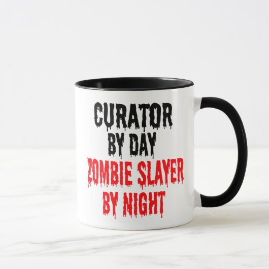 Kurator Zombie Joke Tasse (Rechts)